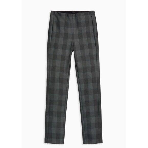 Rag & Bone Simone plaid charcoal stretch skinny pants size 8 - Picture 2 of 11